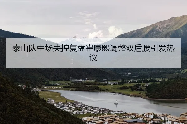 泰山队中场失控复盘崔康熙调整双后腰引发热议 - hth.conapp